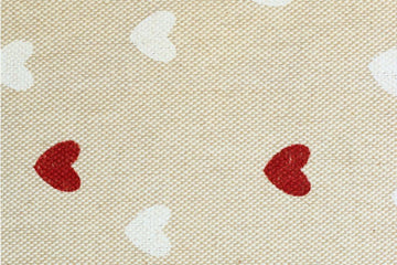 Canvas "Rudi", Leinenoptik, Herzen, Swafing, beige, 0,5 m